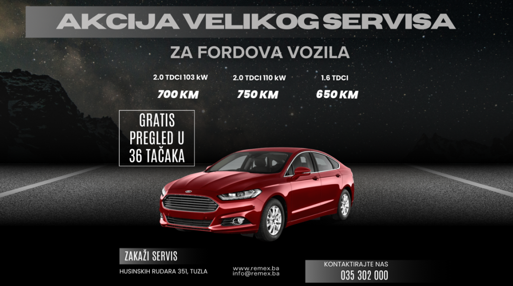 Akcijske Cijene Velikog Servisa za Ford Vozila