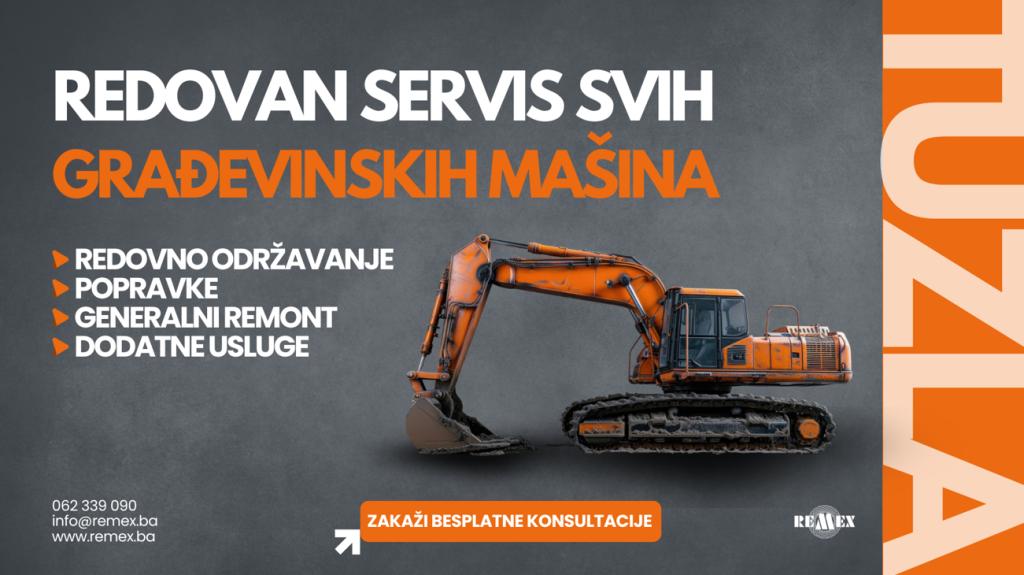 Servis mašina koji produžava život vaše opreme i smanjuje zastoje na gradilištu
