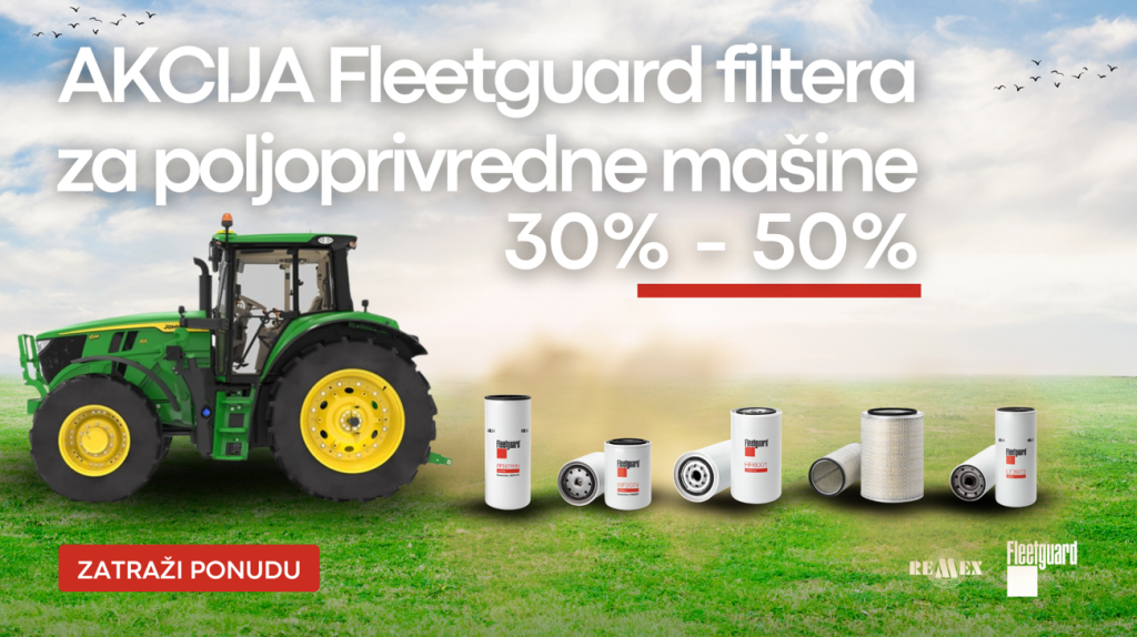 Filteri za poljoprivrednu mehanizaciju – sezonska akcija do 50% popusta